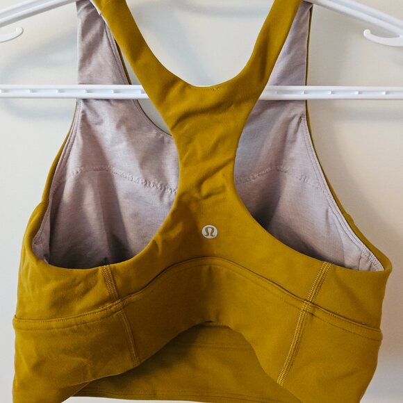 Lululemon Wunder Train Bra C/D Cup Size 8 Auric Gold - Picture 5 of 6